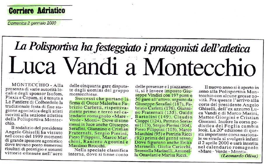 dal 2000 Luca Vandi a Montecchio